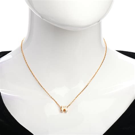 hermes mini necklace|authentic hermes necklaces.